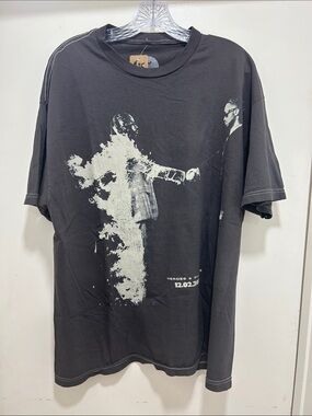 Men's  Metro Boomin Black Graphic Short Sleeve Tee with Distressed Print